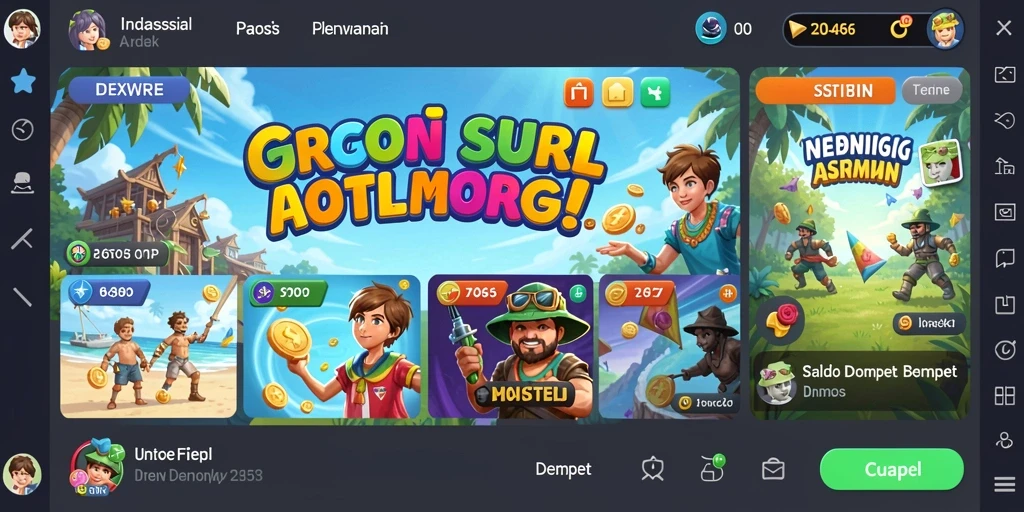 zofaza - Screenshot menampilkan karakter unik di dalam game.