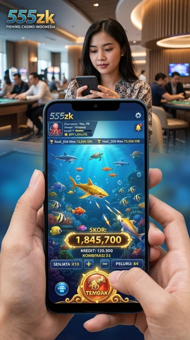 Layar utama 555zk — antarmuka bersih setelah instalasi